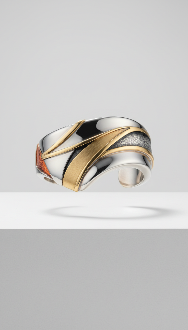 Platinum Minimalist Cuff