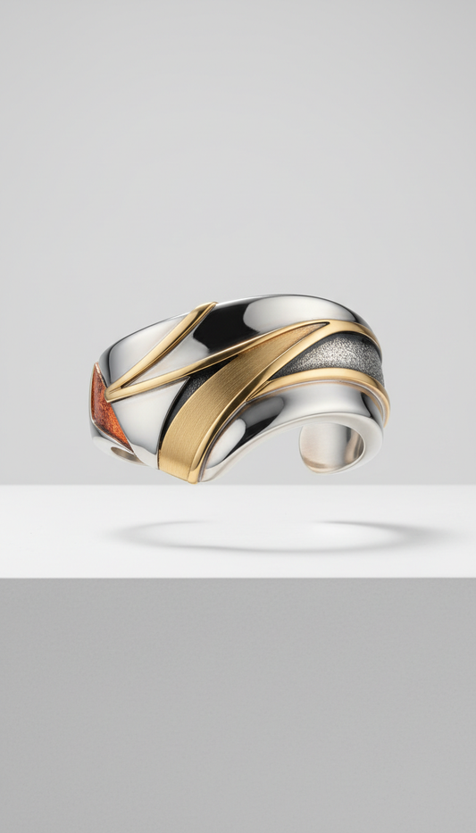 Platinum Minimalist Cuff